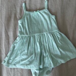 Old Navy Light Green Knit Tank Top